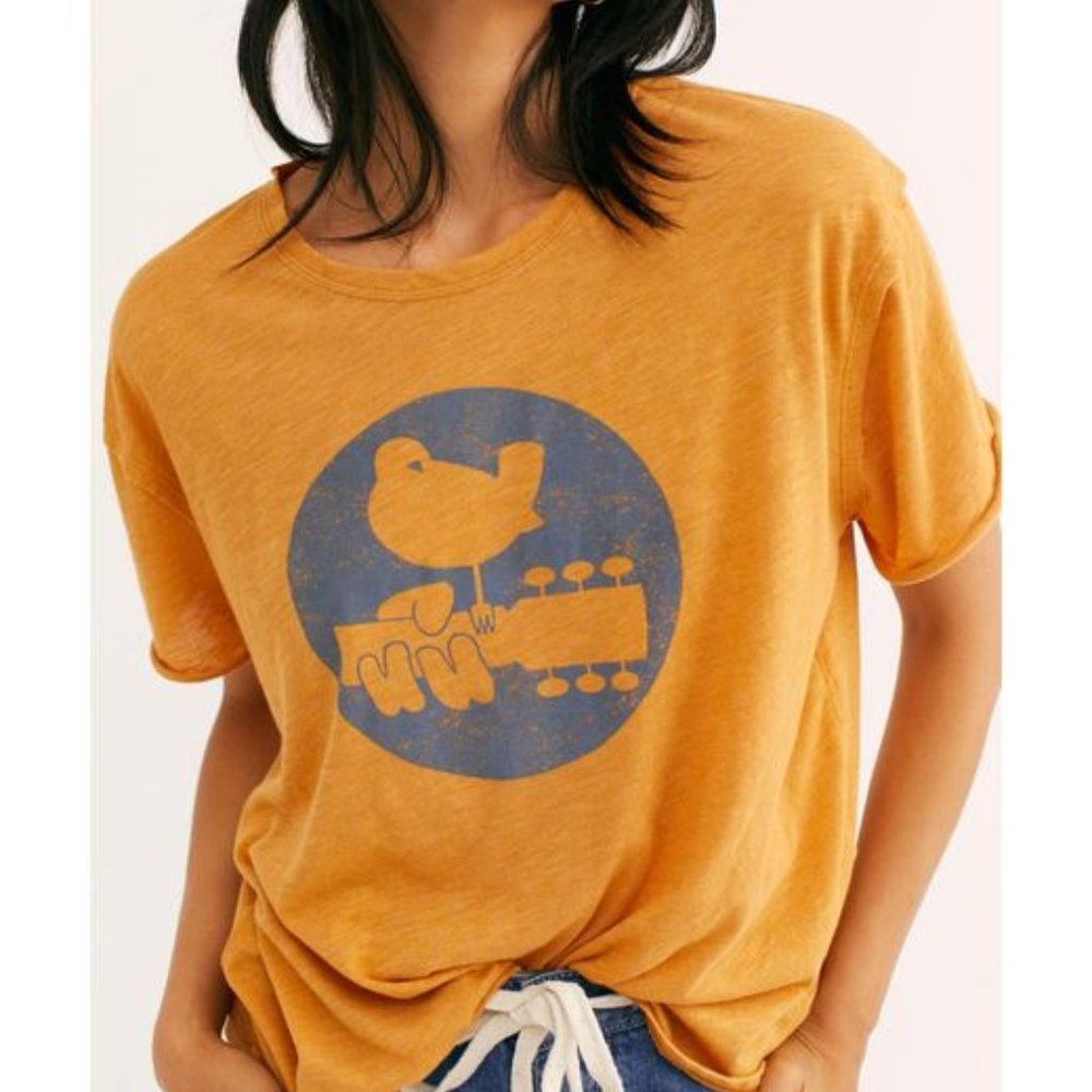 NWT Free People Woodstock Clarity tee shirt Medium - Picture 3 of 3